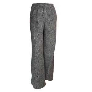 Vintage 90's EXPRESS Herringbone Wide Leg Trousers Office Siren Dark Academia 2R